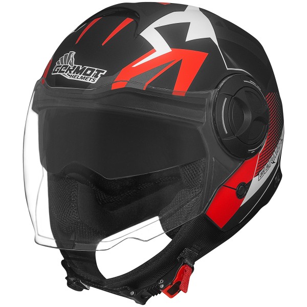 Germot helmet GM 650, matte black / red