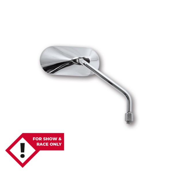 HIGHSIDER smart Handlebar Mirror Agila Chrome Oval, Right, Not E-approved (1pc)