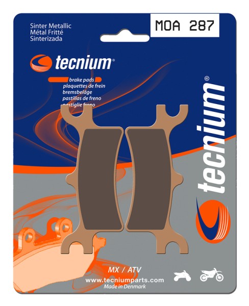 Tecnium MX/ATV sintered metal brake pads - MOA287