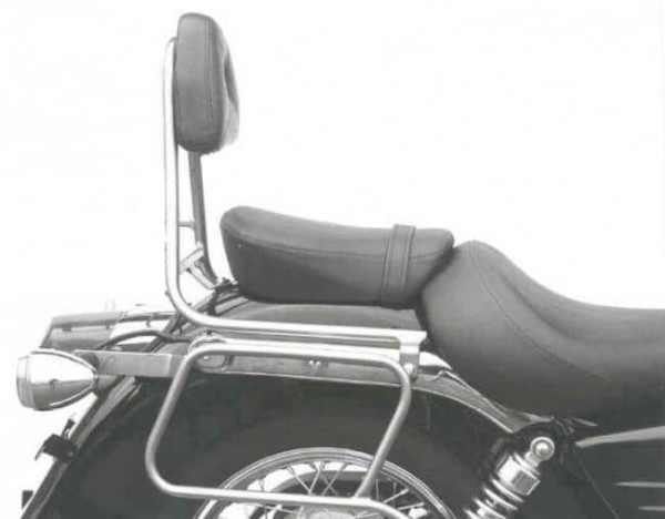 Sissybar without luggage rack chrome for Honda VT 125 C2 Shadow (99-00) Hepco & Becker
