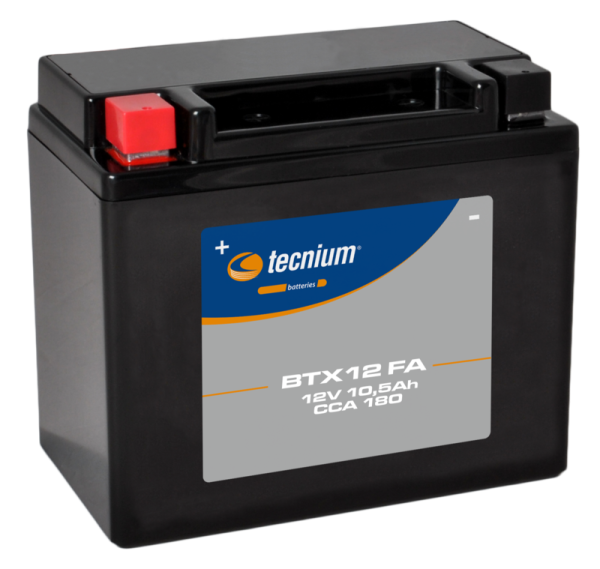 Tecnium maintenance-free battery activated at the factory - BTX12