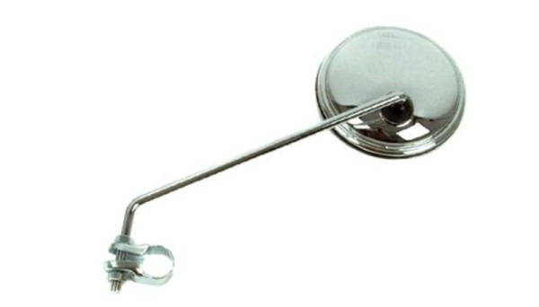 Rear-view mirror chrome with clamp, Ø105mm, M8X1.25 (1pc.)