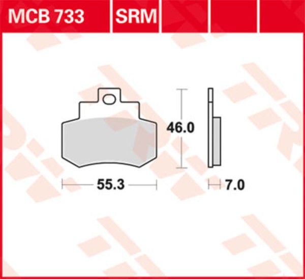 TRW Lucas brake pad MCB620