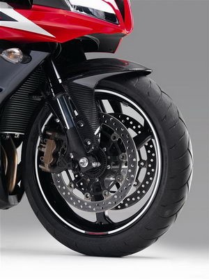 Rims decor sticker set for Honda models, white