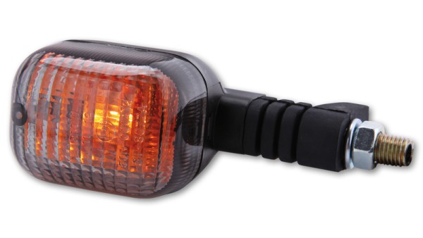 HIGHSIDER Smart Duc-style bulb blinker housing black / lens smoke gray (piece), front right