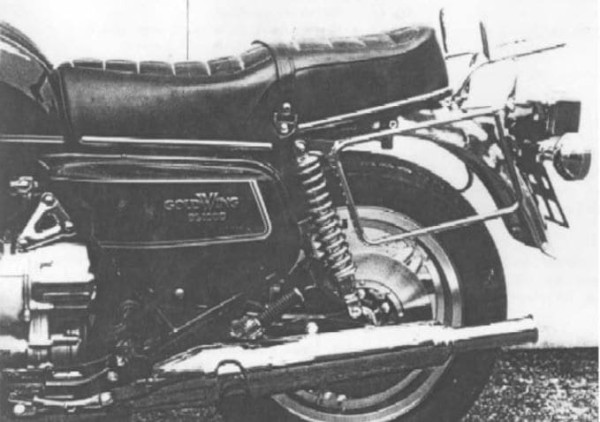 Tubular luggage rack top case carrier and side case carrier chrome for Honda GL 1000 (1979)