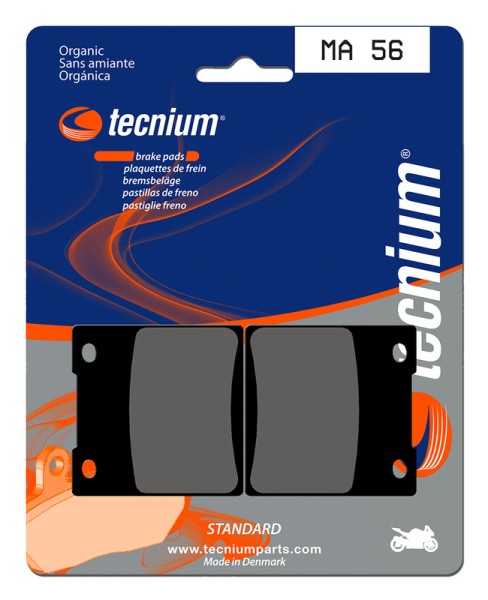 Tecnium Street Organic Brake Pads - MA56