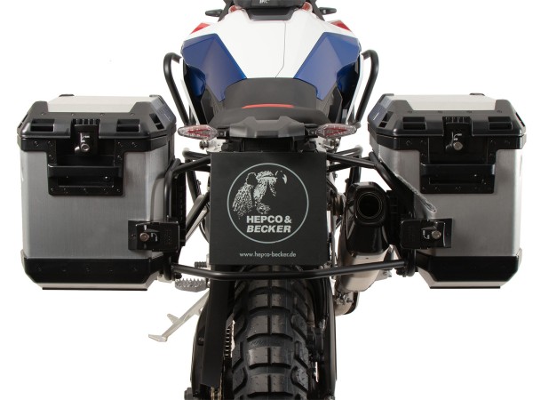 Side case set silver for BMW F 900 GS (24-) Hepco & Becker