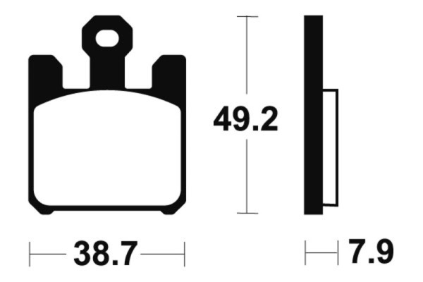 Tecnium brake pads MTR288 sintered metal