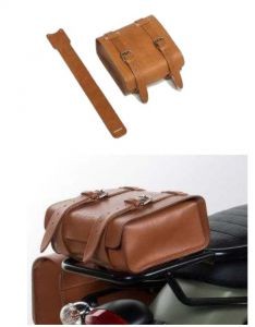 Original leather bag, brown for Moto Guzzi V7 I+II