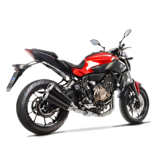 LeoVince exhaust system GP Duals, stainless steel, complete system for Yamaha MT-07 (14-20), Euro4