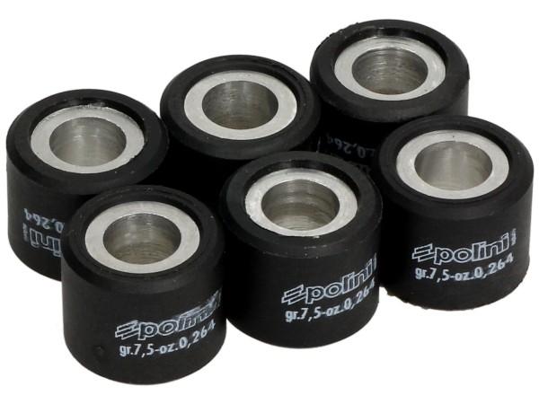 Polini variator roller set, 20x17 mm, 7,5 g, piece: 6