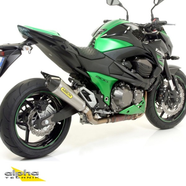 ARROW Auspuff X-KONE Edelstahl für Kawasaki Z750 / Z800 / Z800E 2011-2016