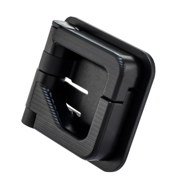 Luggage hook for Vespa GTS/GTS Super 125/300cc (`22-), aluminum, black matt anodized