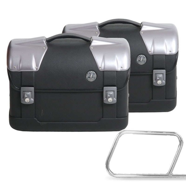 Side case set Strayker for tube pannier holder Hepco & Becker