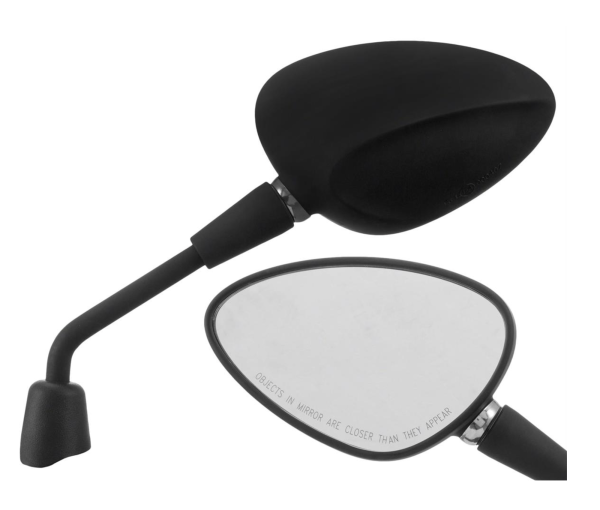 Mirror Shorty black matt right and left for Vespa Sprint 50-150cc 2T/4T