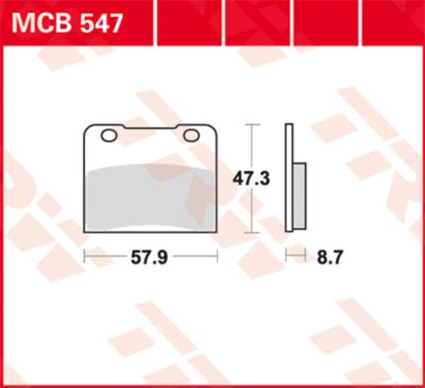 TRW Lucas brake pad MCB630