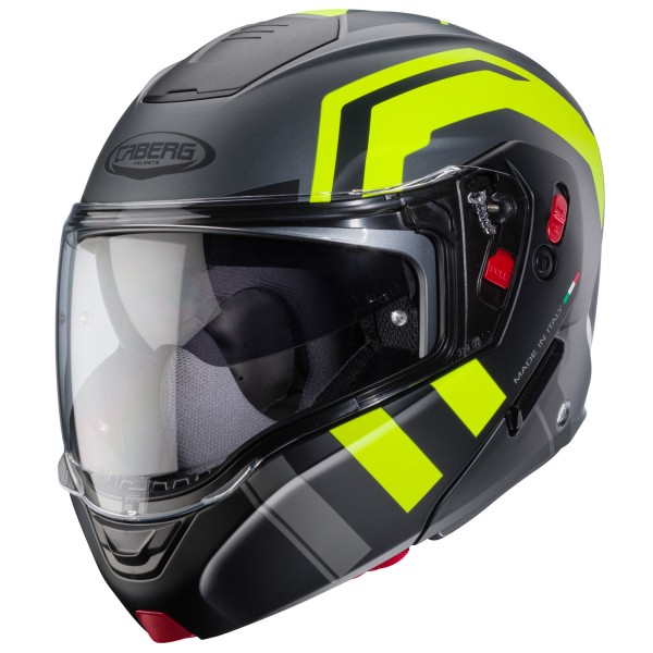 Caberg helmet Horus X Road matt-gun metallic/black-fluo-yellow