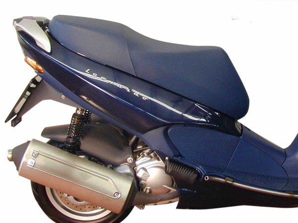 Tubular luggage rack silver for Aprilia Leonardo 250 (99-01) Hepco & Becker