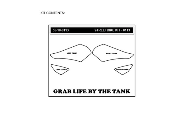 Stompgrip Traction Pads schwarz, für BMW R1200RS, 2014-2018, R1250RS, 2019-2020