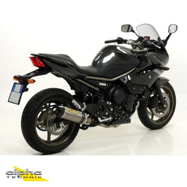 ARROW Auspuff THUNDER für Yamaha XJ6 Diversion 2009-2016, Aluminium (Nur für ARROW Krümmer)