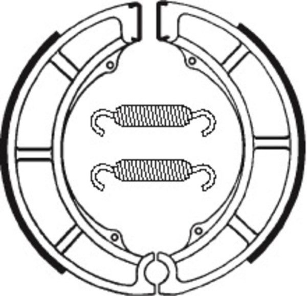 Tecnium Street organic brake shoes - BA097