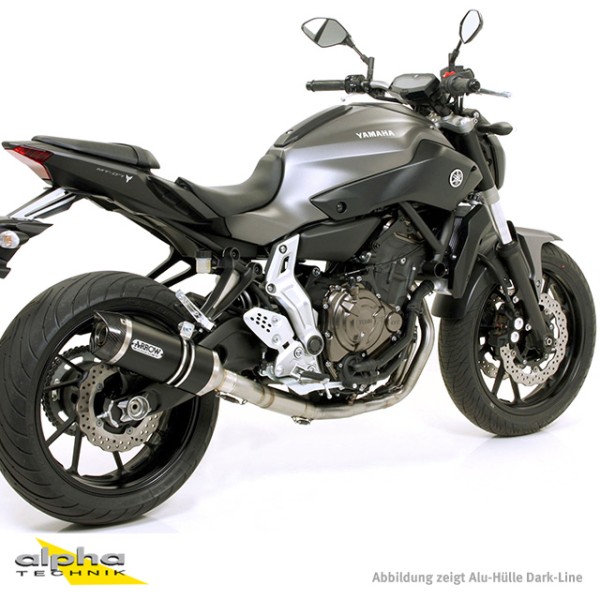 ARROW Auspuff THUNDER für Yamaha MT07 / Tracer 700 2014-2020, Carbon (Nur mit ARROW Krümmer)