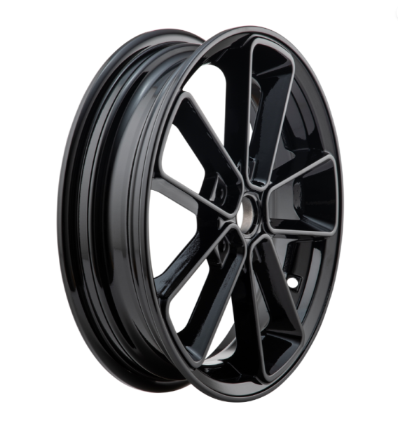 Rim front/rear 13" for Vespa GTS/GTS Super/GTV/GT 60/GT/GT L 125-300ccm, black glossy