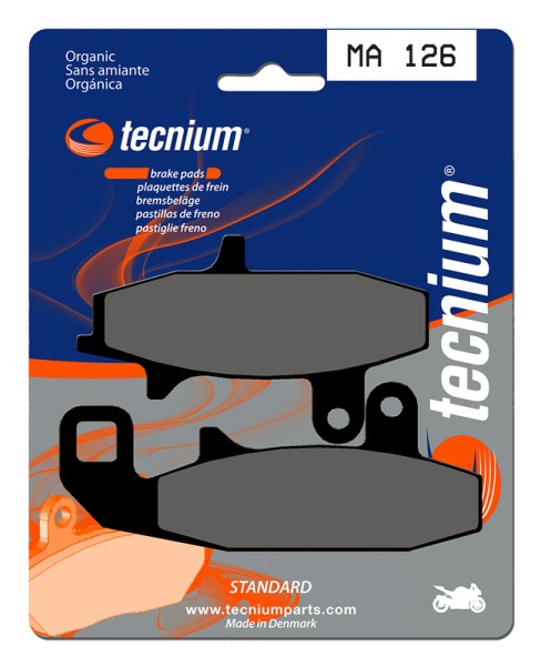 Tecnium Street Organic Brake Pads - MA126