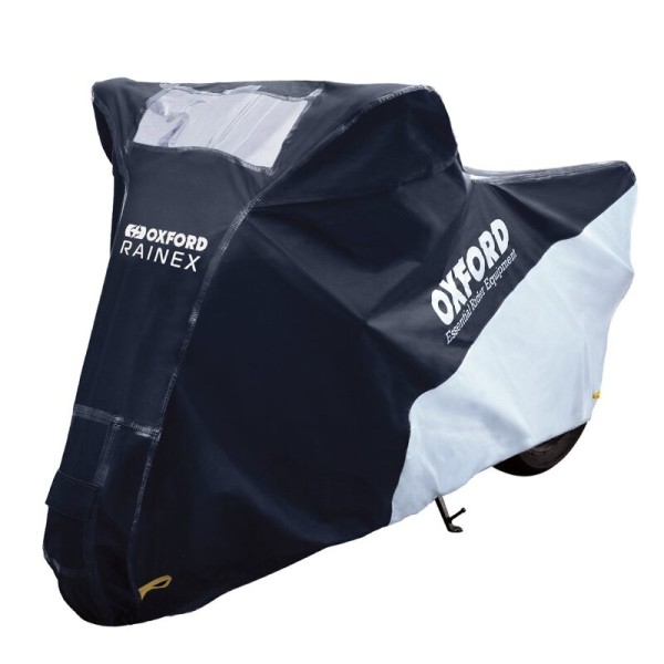 Oxford Outdoor Cover Rainex Black/Silver - Motorcycle / Scooter - XL
