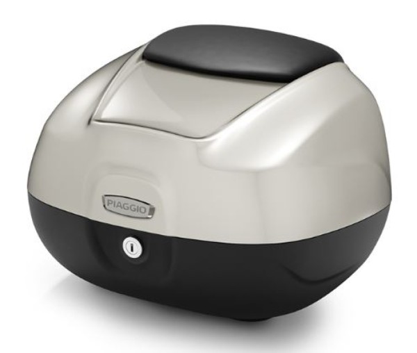 37L Top Case with Backrest for Piaggio MP3 HPE RST 400 Classic (2022) - Metallic Gray G04
