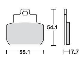 TRW Brake pad set, organic, with ABE, MCB782