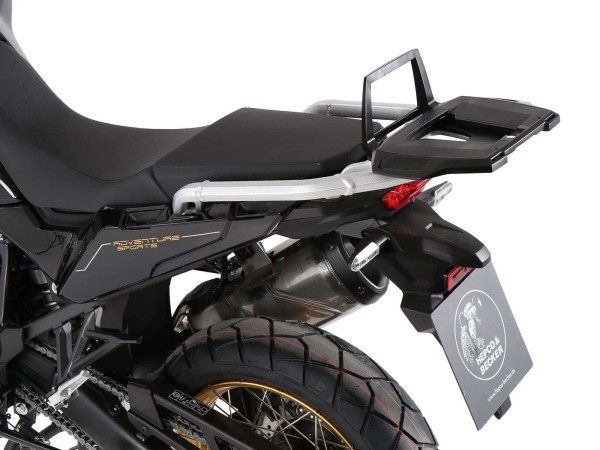 Alurack top case carrier black for Honda CRF 1100 Africa Twin / Adventure Sports (20-23)