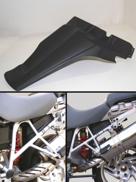 Rear mudflaps for BMW R 1200 GS (08-12) /Adventure (08-12), black