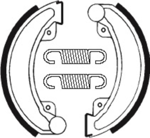 Tecnium Street organic brake shoes - BA030