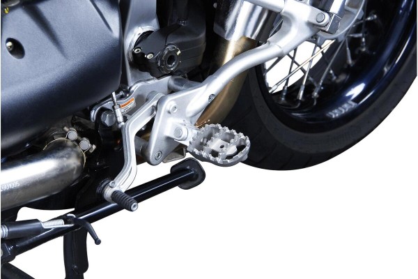 SW-Motech Adjustable footrests ION, stainless steel, for Moto Guzzi V85 TT - SW Motech