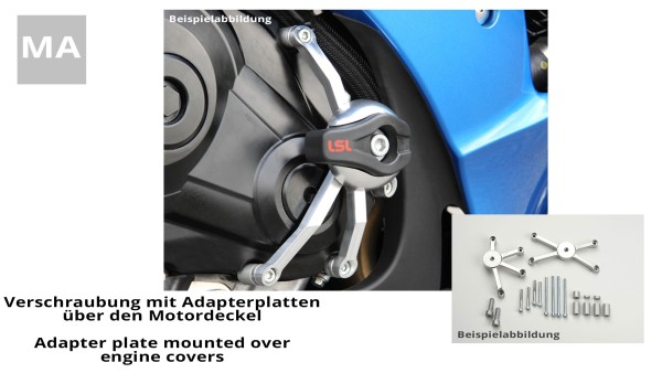 LSL Crash Pad Anbaukit für Suzuki GSX-R1000, 2009-