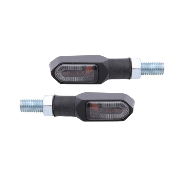 HIGHSIDER Smart Namiko-TS LED turn signal housing black / lens smoke gray (pair), front & rear