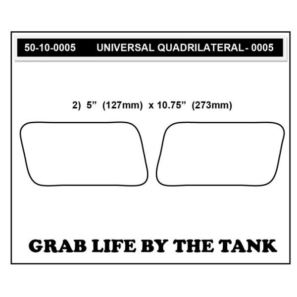 Stompgrip Universal groß schwarz, Super Volcano für Honda ST1300, 2002-2012, XRV750 African Twin, 20