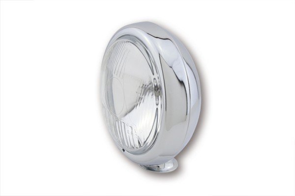 HIGHSIDER smart 4 1/2 inch driving lamp chrome flat housing, E-approved (1pc)