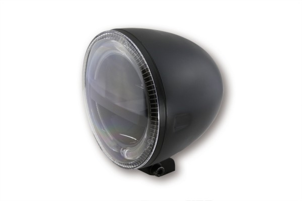HIGHSIDER pro 5 3/4 inch Headlight Circle LED Black E-approved (1pc)