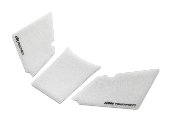 KTM fuel tank protection sticker kit transparent