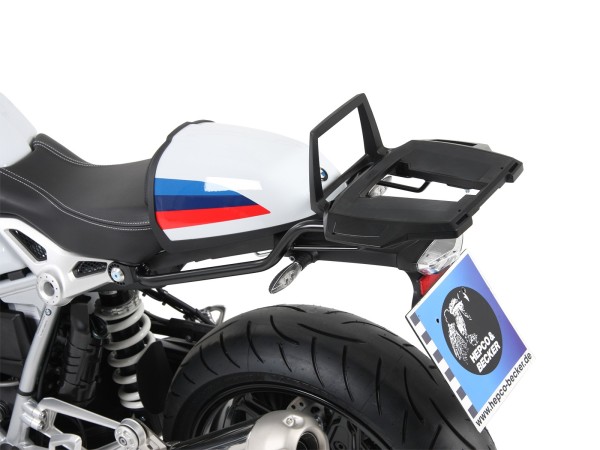 Alurack top case carrier black for BMW R nineT Racer (17-20) Hepco & Becker