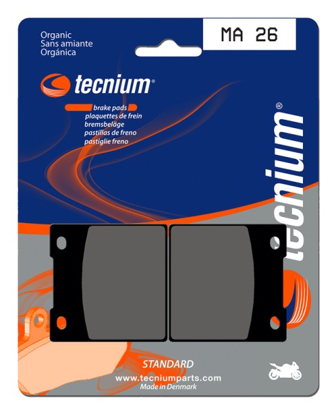 Tecnium Street Organic Brake Pads - MA26