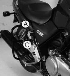 Rear protection bar black for Honda CB 500 /S (93-97) Hepco & Becker