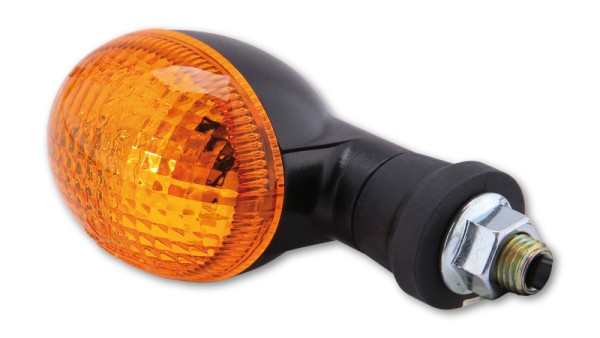 HIGHSIDER Smart Mini bulb blinker housing black / lens orange (pair), front & rear