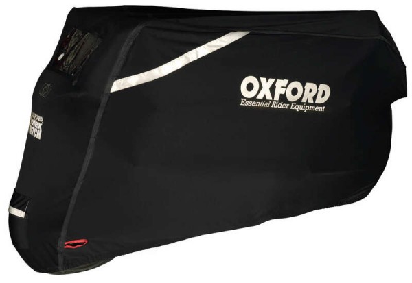 Oxford Outdoor Cover Protex Stretch Black - Motorcycle / Scooter - M