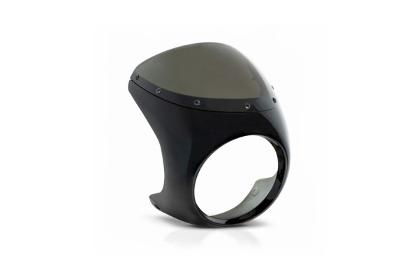 Barracuda Scheinwerfermaske CAFE RACER SCREEN Halbschale mit Scheinwerfer Dragon Light