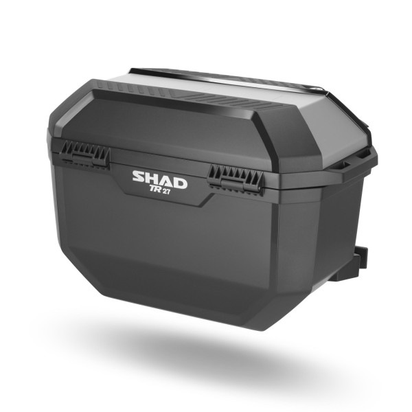 Shad Side Case Set TR27, Black with Aluminum Cover, 27 L