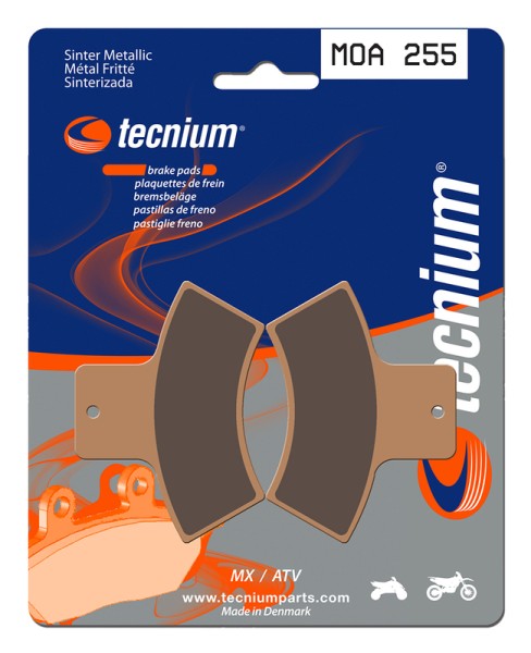 Tecnium MX/ATV sintered metal brake pads - MOA255